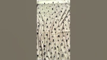 Pearl Embroidery Net Fabric Display  |  Luxury Textile for Designers #pearl #embroidery #viralshort