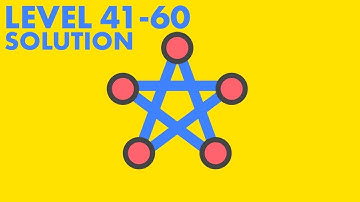 One Line - One Touch Drawing: Level 41 to 60 Solution and Walkthrough