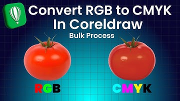 Convert RGB images to CMYK in Coreldraw | Bulk Process