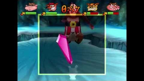 Crash Bash 200% (201%) Warp Room 3 (3/17) - Trophies, green gems & pink crystals (Walkthrough)