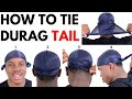 How to tie tail of durag  hide durag flap 360 waves