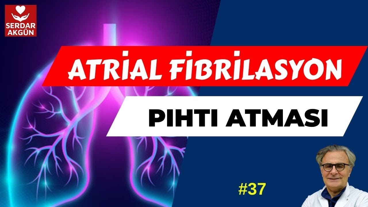 37.PIHTI ATMASI ATRİAL FİBRİLASYON, NEDİR? PIHTI TEHLİKELİ Mİ? PROF.DR.SERDAR AKGÜN