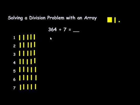 Array to solve a division problem 1