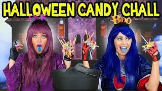 Evie vs Mal Halloween Candy Challenge from Descendants 2. Totally TV