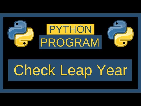Python Program to Check Leap Year || Python Programming || Python tutorial || #Python