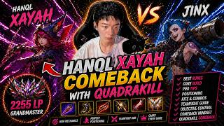 🔻 Hanql Xayah vs Jinx - Comeback with QUADRAKILL - Hanql Xayah Guide