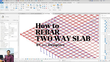 Revit how to create rebar two way slab มาดูวิธีการสร้างเหล็กเสริมพื้นสองทาง