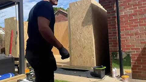 Lintel Installation for garden room - Timelapse