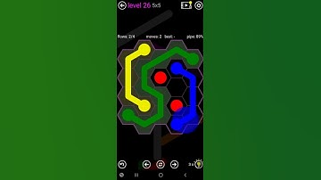 How To Solve Flow Free Hexes Classic Pack 2 Level 26 5x5 Board Walk Through Solution Walkthrough