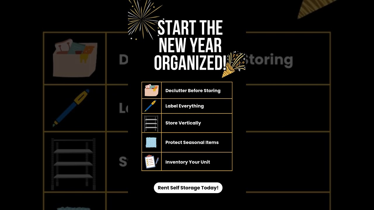 New Year, New Space: Top Storage Tips to Start 2026 Organized! 🥳📦