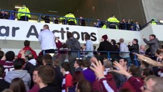 Hearts fans party at Ibrox