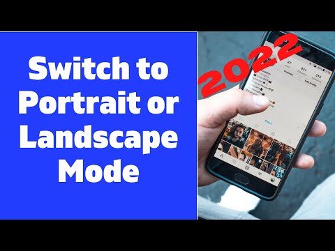 Can I Manually Switch Phone To Landscape Mode?