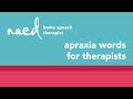 Speech Therapy for Apraxia-Words: App Instructions for Therapists