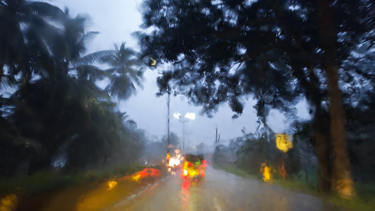 Heavy Rain on the way Home - YouTube