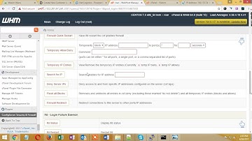 block ip from whm and cpanel