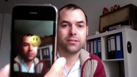iPhone Face Detection (Augmented Reality)
