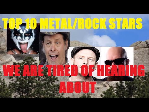 Top 10 Rock/Heavy Metal Superstars We're Tired of Hearing About in the Metal Press