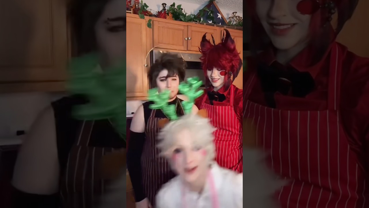 Adam, Alastor, & Lucifer walk into a kitchen.  #applemedia #alastor #lucifer #hazbinhotel