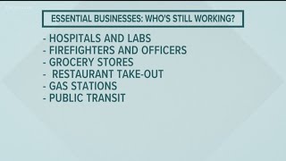 Essential employees continue to report to work