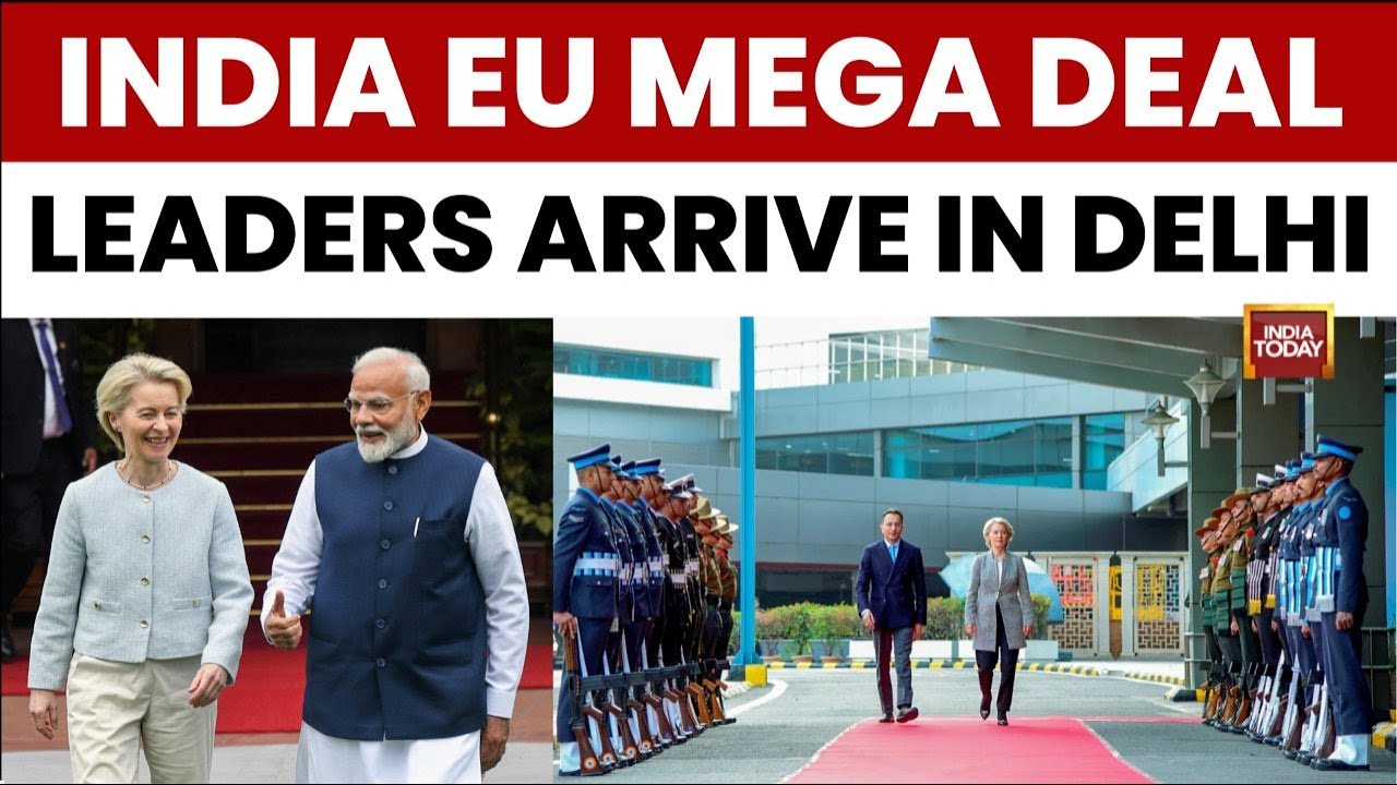 EU Leaders Ursula von der Leyen & Antonio Costa Visit India Ahead of Republic Day 2026 | India T