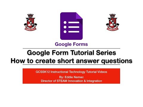 Google Forms Tutorial
