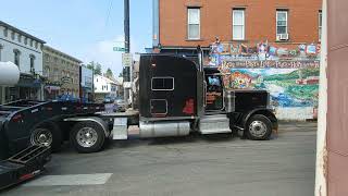 A Tight Truck Turn 420: Navigating an Oversized Load Through a Small Town Intersection