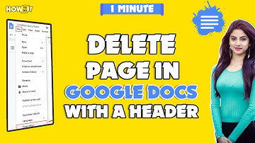 How to delete a page in google docs with a header 2024 | Skill Wave