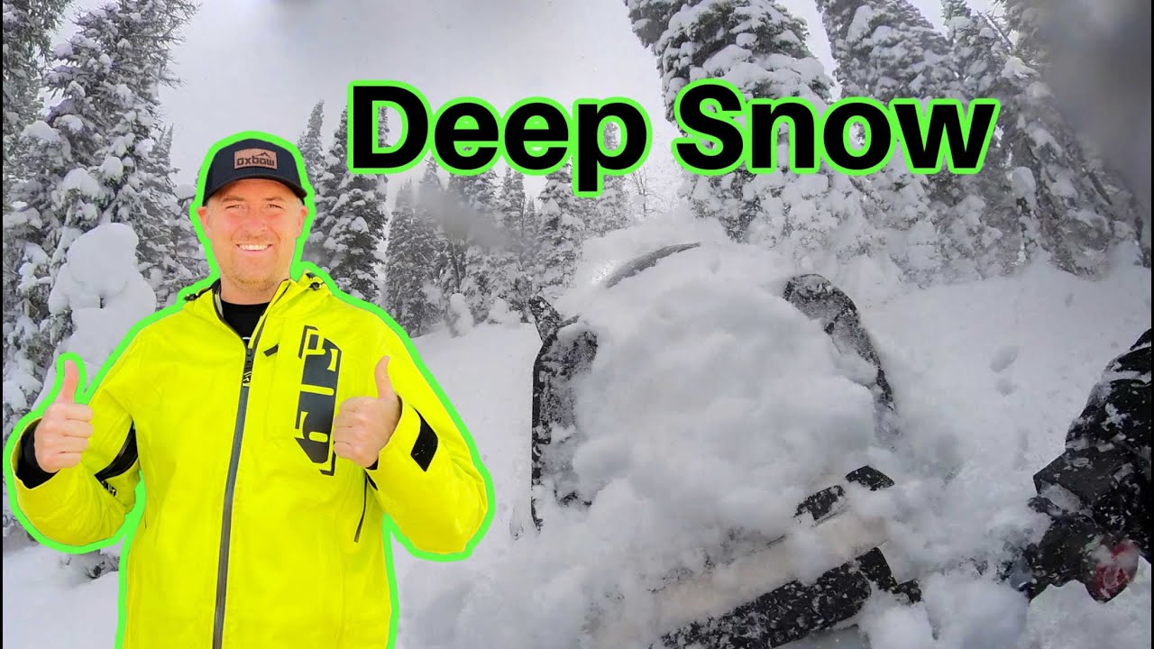 Island Park Snowmobiling in some of deepest snow I have ever ridden