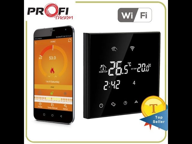Profitherm wifi | Сенсорный программируемый регулятор с управлением по WiFi | Подключение, настройка