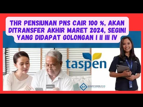 THR Pensiunan PNS Cair 100 %, Akan Ditransfer Akhir Maret 2024, Segini yang Didapat Golongan I-IV