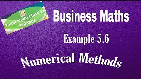 12th Business Maths Example 5.6