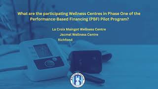 (Creole) Participating Facilities for Performance Based Financing PBF Pilot Program