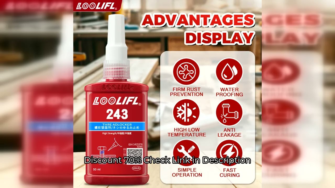 243 Blue Medium Strength Threadlockers, Universal Thread Adhesives, For All Metal Threaded Component