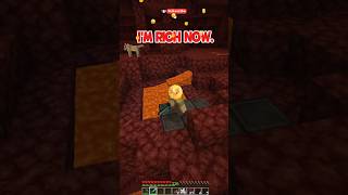 How to get rich fast in Minecraft 💀 #shorts #minecraft #fyp