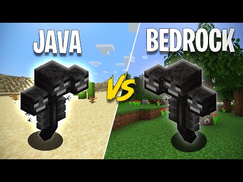 WITHER de BEDROCK es MAS DIFICIL que Minecraft JAVA