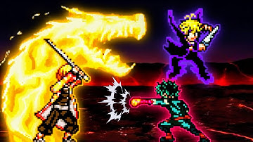 Awesome🤩 | Zenitsu Chaos OP VS Deku OP (all form) & Meliodas TP OP (all form) in Jump Force Mugen