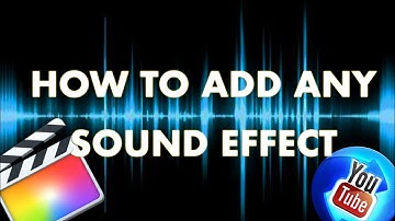FINAL CUT PRO SOUND EFFECTS! - How To ADD ANY Sound EFFECT! Super simple and quick technique!
