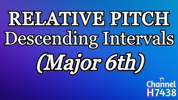 Relative Pitch EAR TRAINING Descending Intervals: Major 6th w/ scoresheet for SOLFEGGIO