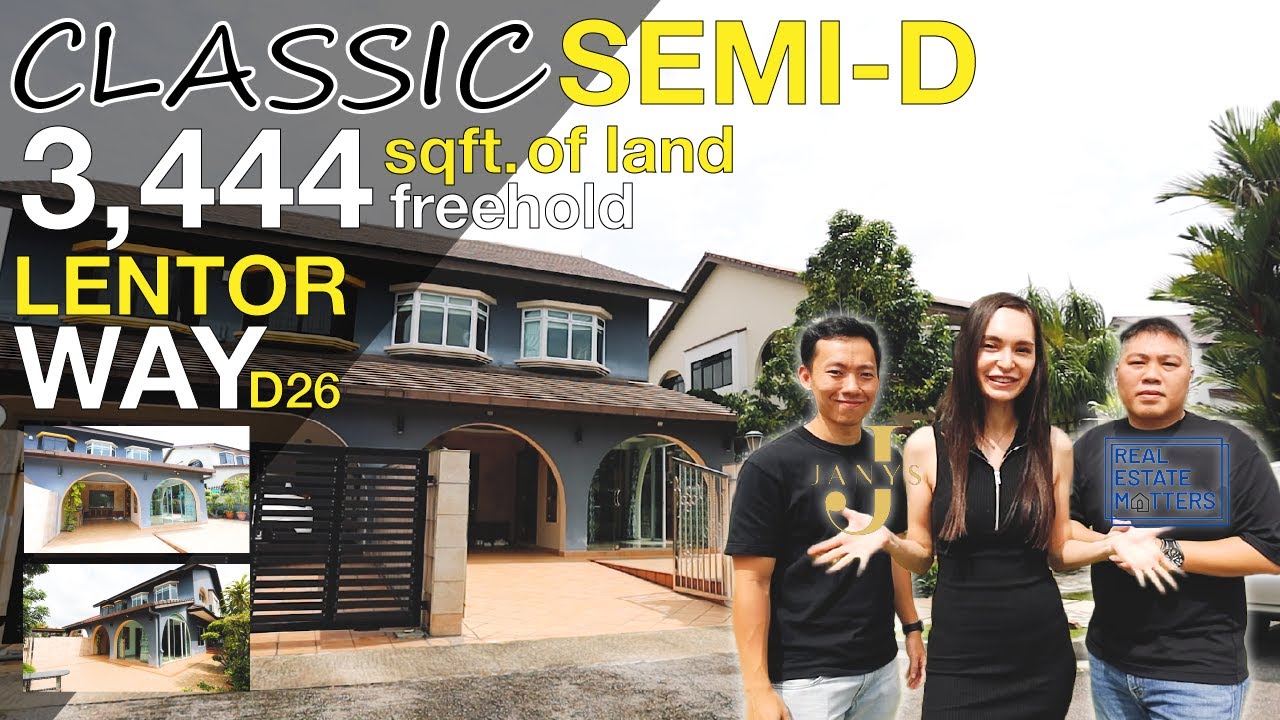 Lush Greenery Semi Detached with 3,444 sqft. of Freehold Land @ Lentor Way | Singapore Landed Homes