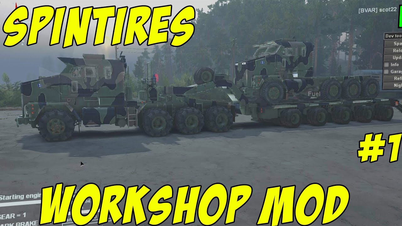 Spintires - Workshop Mods - M1070 HET Truck #1