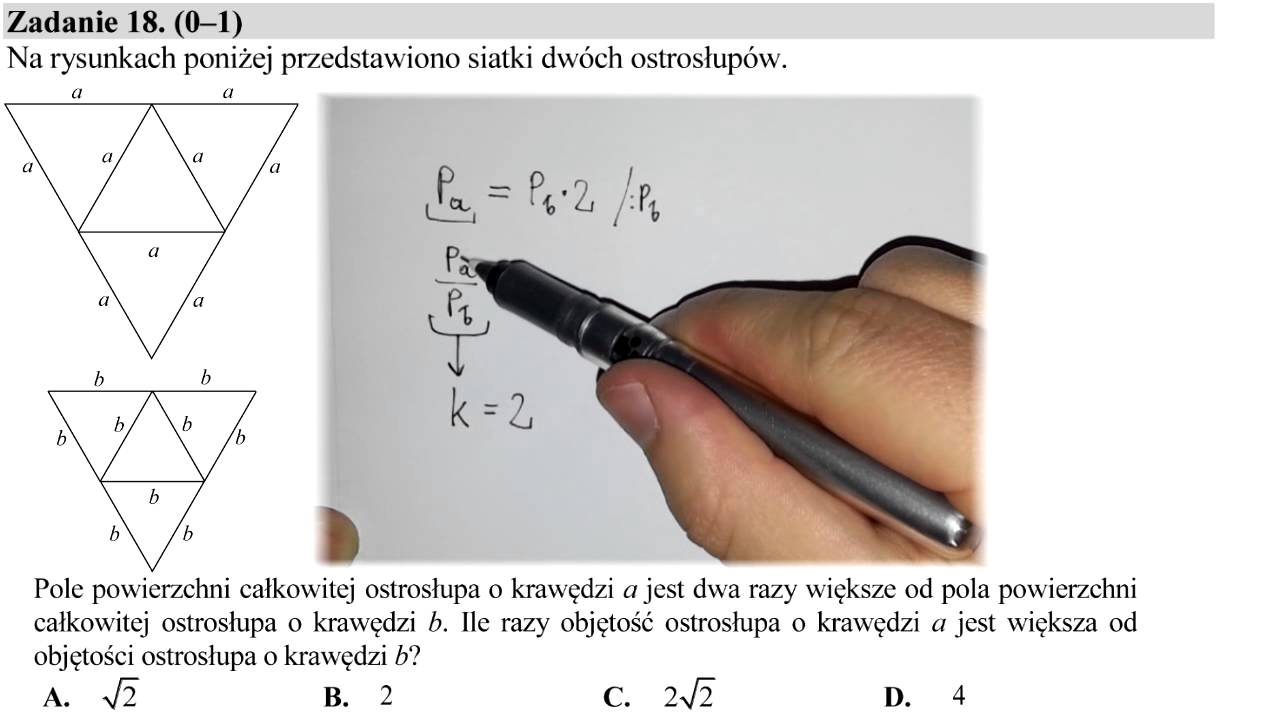 Na Rysunkach Przedstawiono Siatki Trzech Ostrosłupów