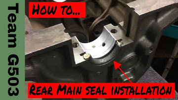 How To Properly Install The Crankshaft Rear Main Rope Seal On The Willys MB / Ford GPW L134 Engine