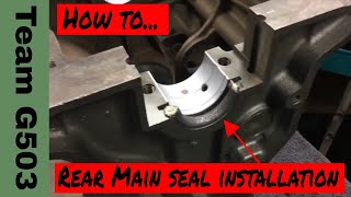 How To Properly Install The Crankshaft Rear Main Rope Seal On The Willys MB / Ford GPW L134 Engine