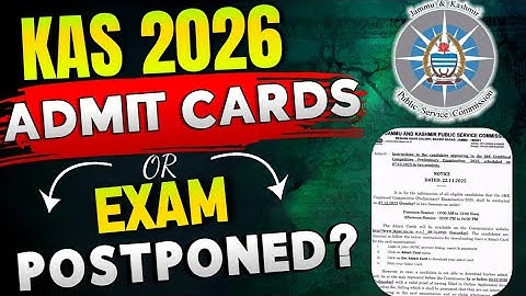 JKAS 2025 Pre Exam Postponed ? | #JKAS2025 Prelims | JKPSC KAS Update
