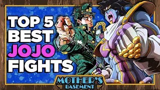 Top 5 Fights in Jojo's Bizarre Adventure (750k Special) (Anime Only)