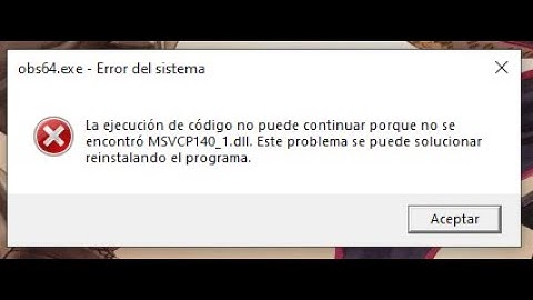 Error OBS no se encontró MSVCP140_1.dll