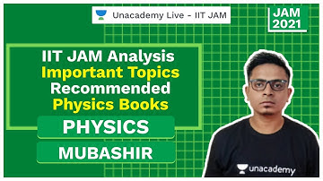 IIT JAM Analysis | Important Topics | Recommended Phy Books |  Mubashir | IIT JAM | Unacademy Live