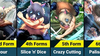 Inosuke’s Beast Breathing All Forms | Demon Slayer