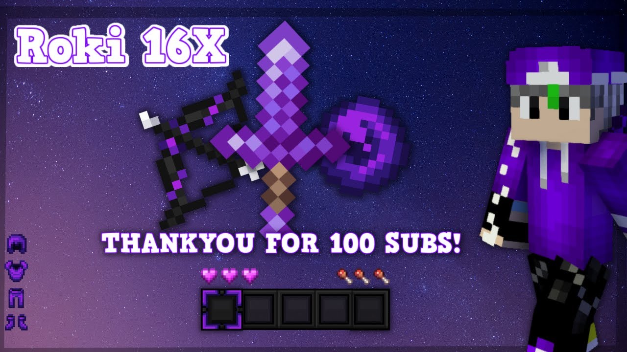 SPECIAL 100 SUBS! | Roki [16x] Pack Release | MCPC & MCPE - YouTube