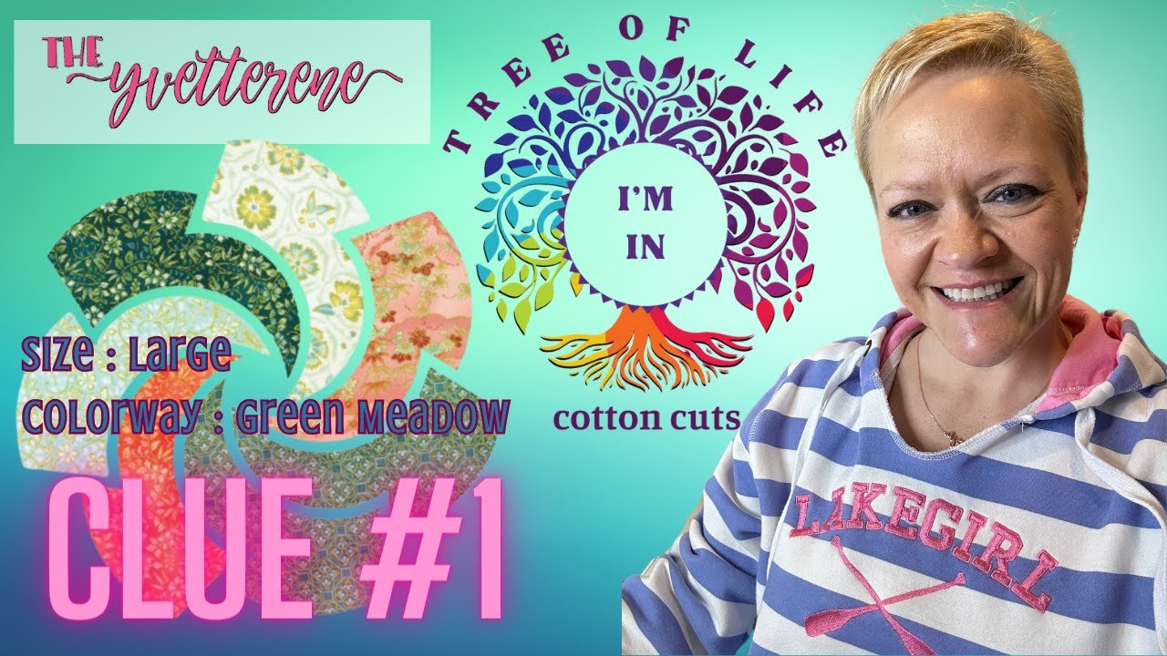 Feb 2024 | 2024 Spring Cotton Cuts Tree of Life PMQ | Large Green ...